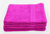 Bombay Dyeing Tulip 100% Soft Cotton Hand Towels 1200 Gsm (Purple) - Set Of 6
