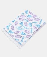 Suam Aruba Cotton Towel 400 Gsm | Quick Absorption For Beach, Pool, Travel, Spa & Yoga | Printed Cotton Towel - Standard Size | Lavender