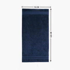 Home Centre Refresh Essence Cotton Bath Towel 500 Gsm (Navy Blue)