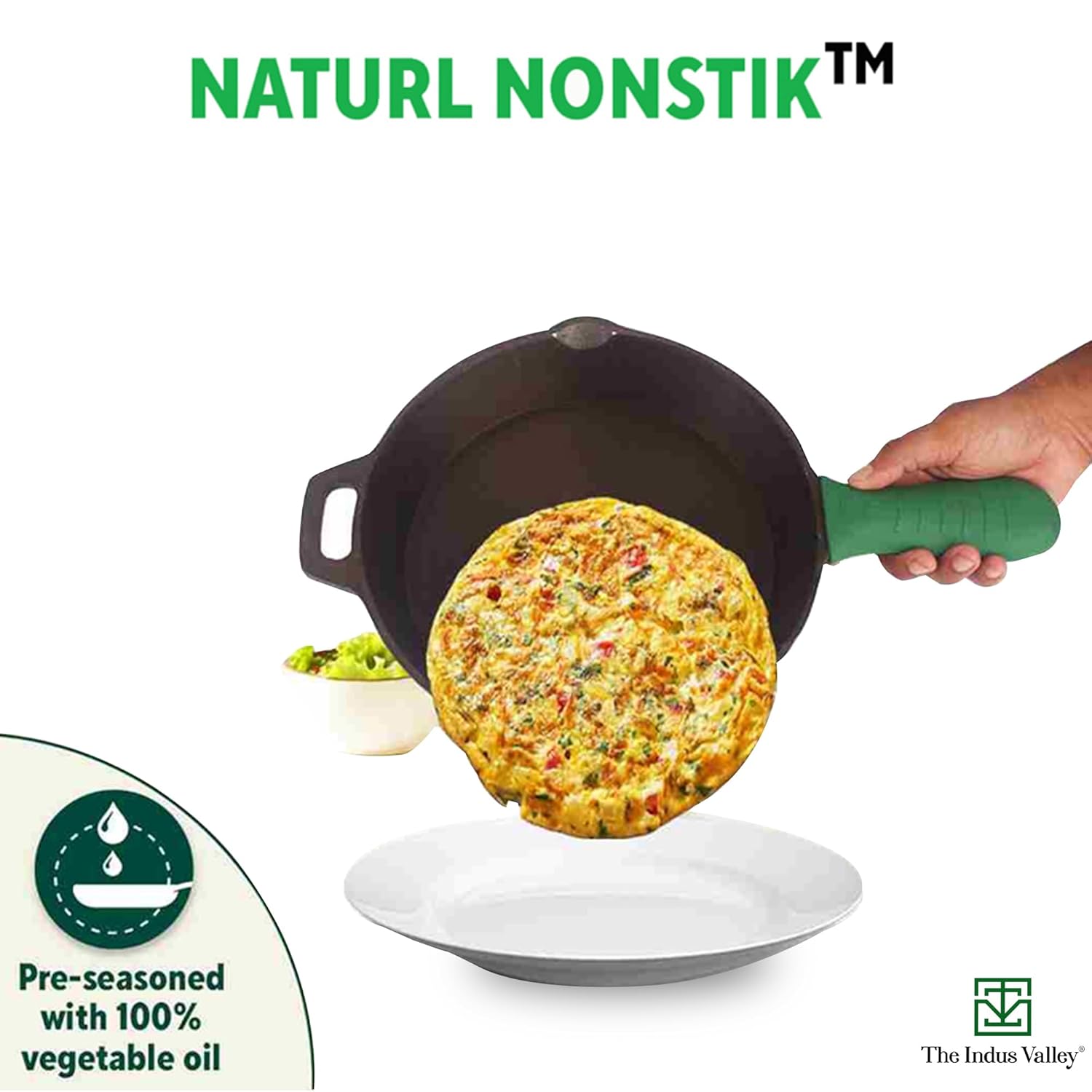 Super Smooth Black Cast Iron Fry Pan Or Skillet With Silicone Grip - Medium 25.4 Cm, 10 Inch, 1.7 Liters, 2.4 Kg | Induction Friendly, Nonstick, Pre-Seasoned Fry Pan, 100% Pure & Toxin Free Super Smooth Black Cast Iron Fry Pan Or Skillet With Silicone Grip - Medium 25.4 Cm, 10 Inch, 1.7 Liters, 2.4 Kg | Induction Friendly, Nonstick, Pre-Seasoned Fry Pan, 100% Pure & Toxin Free
