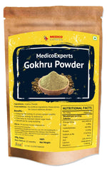 Medicoexperts Organic Gokhru Powder Gokshura For Energy Tribulus Terrestris Powder, For Wellness & Energy | 100gm 0.2lbs