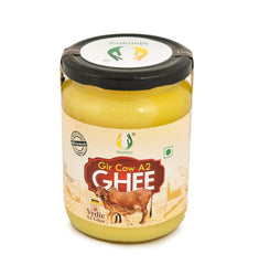 Organic Natural Desi Gir Cow A2 Ghee By Matratva | Naturally & Healthy Pure Cow Ghee Perfect For Bones Health | (500ml) 16.9 Ounce | Jar Pack