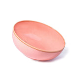 Ceramic Large Serving Bowl Set Of 1 Pc - 1750ml, Pink | Ceramic Bowl - Large Size | Microwave Safe Bowl - Bowl Set With Glossy Finish | Ceramic Bowl