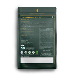 Luxmi Estates Chamomile Herbal Tea - 100gm, 3.5 Ounce, 50 Tea Bags | Stress Relief Bedtime Tea For Restful & Peaceful Sleep - USDA Organic Certified, Caffeine-Free Herbal Tea