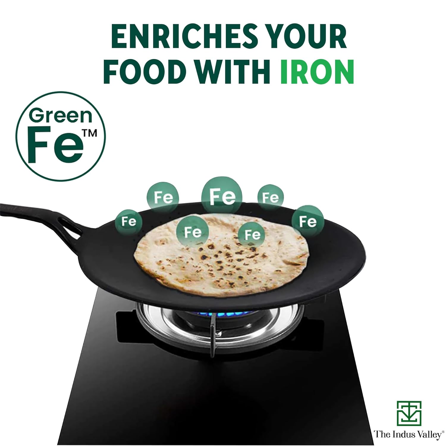 Pre-Seasoned Cast Iron Tawa For Dosa, Chapathi With Iron Tadka Pan | Nonstick, Pre-Seasoned Tava, 100% Pure & Toxin-Free - Pre-Seasoned Cast Iron Tawa, 26cm, 10.2 Inch Pre-Seasoned Cast Iron Tawa For Dosa, Chapathi With Iron Tadka Pan | Nonstick, Pre-Seasoned Tava, 100% Pure & Toxin-Free - Pre-Seasoned Cast Iron Tawa, 26cm, 10.2 Inch