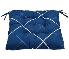 Microfiber Chair Cushion Pad, Chair Back Rest Pillow, Blue, Size - 45 X 47 X 7 Cm | Furniture Cushion, Versatile Use, Lightweight, Breathable | Soft Pillow - Pack Of 2