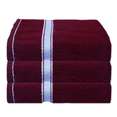 Kuber Industries Cotton Bath Towels 490 Gsm Large Size | Quick Dry Super Absorbent Bathing Towel For Men & Women (Maroon)- Pack Of 3
