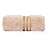 Micro Cotton Remy Basel Luxury Terry Cotton Bath Towel 550 Gsm | Super Comfortable 100% Long Staple Cotton Bath Towel (Apricot)