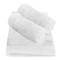 Kuber Industries Cotton Face Towel 450 Gsm | Super Absorbent & Soft Material Face Towel -White (Pack Of 3)
