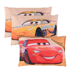 Soft & Cozy Pillow For Kid's - Comfortable Pillow For 2 Year Old's Disney Car - 12x18 Inches | Microfiber Pillow Suitable For All Sleepers, Multipurpose & Comfortable - Pack Of 3