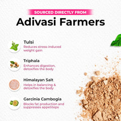 Matsyaveda Advanced Fat Burner Powder With Garcinia Combogia, Triphala, 10+ Powerful Herbs, Helping To Target Stubborn Areas Such As The Belly | 200gm 0.4lbs