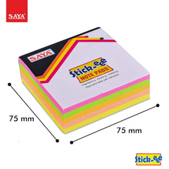 Sticky Notes - Pack Of 4 X 100 Sheets Each | Vibrant Neon Colors, Sticky Notes For Office, School