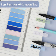 Sticky Note, Colored Writable & Repositionable Book Flags Tabs Strip Index Tabs - No 4