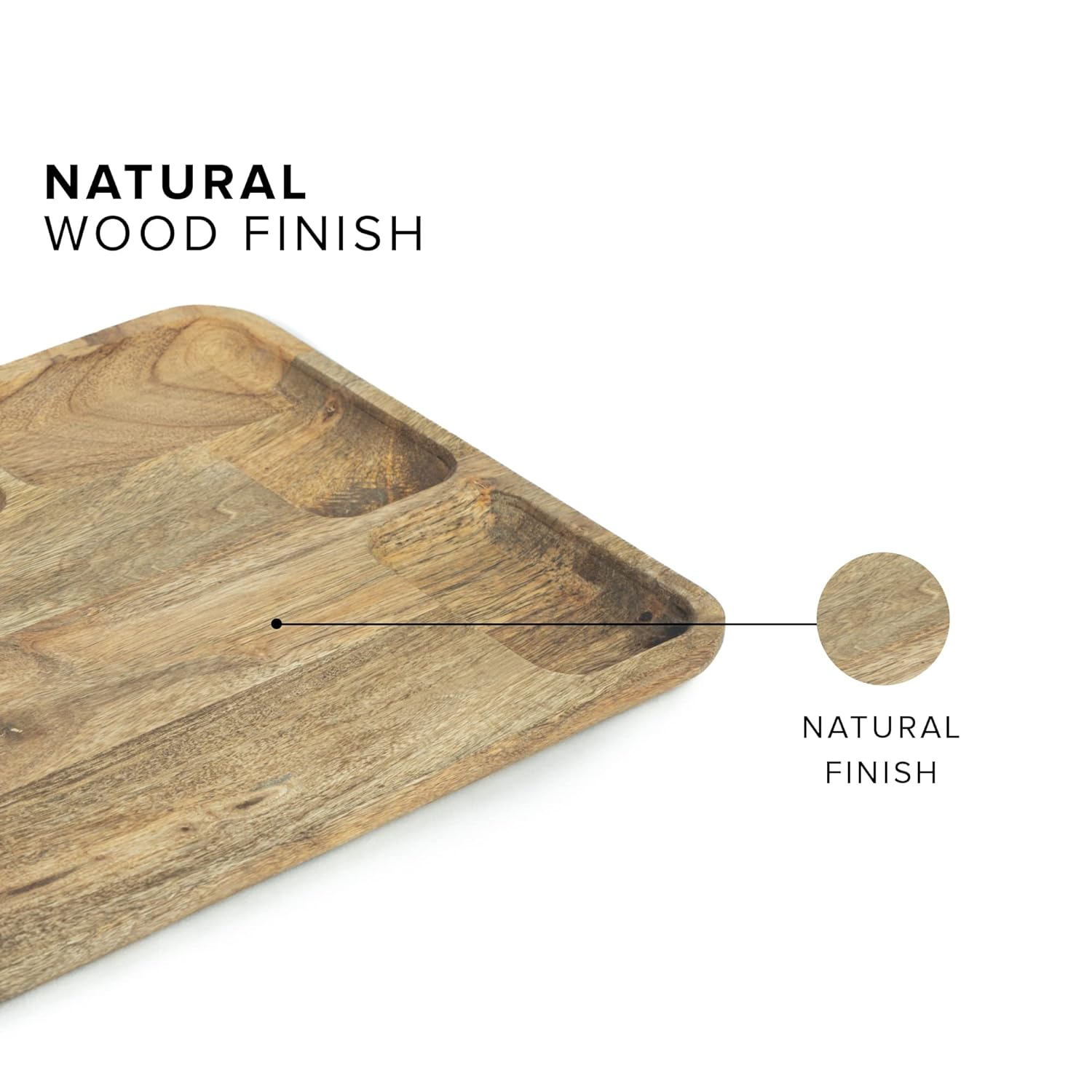 Large Wooden Chopping Board, Mango Wood | Natural Finish Chopping Board With Compartments - Chopping Board For Kitchen | Wood Cutting Board - Wooden Cutting Board Large Wooden Chopping Board, Mango Wood | Natural Finish Chopping Board With Compartments - Chopping Board For Kitchen | Wood Cutting Board - Wooden Cutting Board