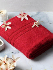 Monte Carlo Bath Towel 400 Gsm (Red)