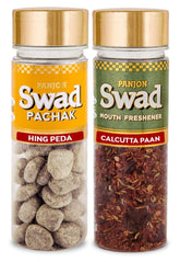 Panjon Swad Hing Peda & Culcutta Paan Mouth Fresheners 220gm, (110gm *2 Bottles)