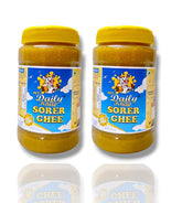 Natural Sorer Ghee By Daily Khao | Delicous & Healthy Curd-Churned Cultured Pure Bilona A2 Ghee Perfect For Bakes Cookies | 500ml (250ml * 2) 16.9 Ounce | Jar Pack