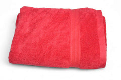 Bhapri Turkish 100% Cotton Luxury Bath Towels 500 Gsm | Lightweight Soft & Absorbent Quick Dry Plush Bathroom Towels (Red)