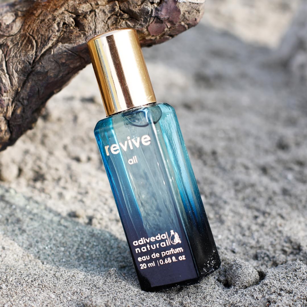 Adiveda Natural Revive Eau De Parfum 20ml 0.68 Fl.oz.  | Woody Musky Perfume For Unisex Adiveda Natural Revive Eau De Parfum 20ml 0.68 Fl.oz.  | Woody Musky Perfume For Unisex