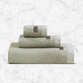 Spread Spain Bamboo Towel Bath, Hand & Face Towel 360 Gsm | High Absorbent Super Soft | Hotel Spa Decorative Bathroom Towels | Olive (Set Of 3)
