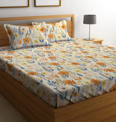 Super King Size Bedsheets With 2 King Size Pillow Covers | 108 X 108 Inches, Multicolor - Perfectly For Gifting Wedding Anniversary, Mother’S Day, Birthday