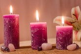 LAVENDER PILLAR CANDLE 2 INCH, 3 INCH, 4 INCH EACH BEST SUITABLE FOR GIFTING
