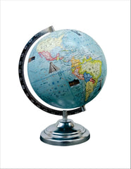 Rotating Hindi Globe With Sturdy Metal Stand For Home Decor, Office Decor & Study Table Decor, Birthday, Party Gifts & Anniversary, Pack Of 1