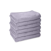 Housse Premium Microfiber Face Towel 900 Gsm | Korean Beauty Ultra Absorbent, Odour-Free, Quick Dry Face Towel (Pack Of 6) - Lilac Purple
