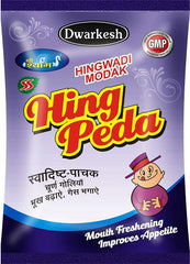 Dwarkesh Ayurved Hingwadi Modak Hing Peda 1kg, (500gm *2) | Pouch Pack