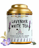 San-Cha Lavender White Tea - 25gm, 0.8 Ounce, 25 Silky Tea Bags | Calming & Relaxing Tea, Relieves Stress - Low Caffeine, Richest In Antioxidants