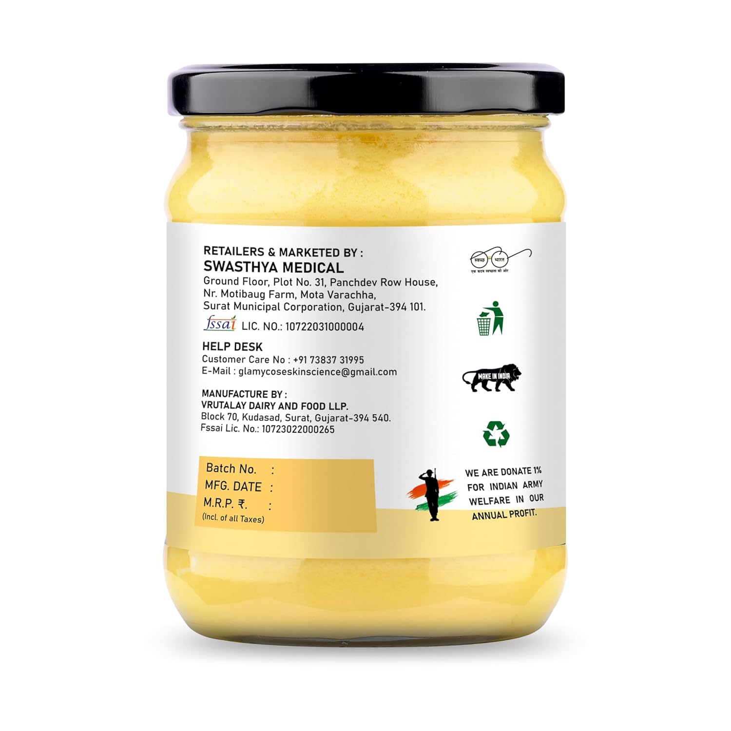 Natural Premium Desi Cow Ghee By Glamycose | High In Protein Fiber Healthy Desi Ghee For Heart Health | 1 Litre (500ml * 2) 33.8 Ounce | Box Pack Natural Premium Desi Cow Ghee By Glamycose | High In Protein Fiber Healthy Desi Ghee For Heart Health | 1 Litre (500ml * 2) 33.8 Ounce | Box Pack