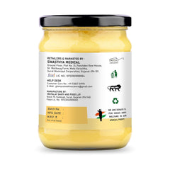 Natural Premium Desi Cow Ghee By Glamycose | High In Protein Fiber Healthy Desi Ghee For Heart Health | 1 Litre (500ml * 2) 33.8 Ounce | Box Pack