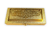Premium Decorative Designer Mdf Gifting Cash Box Shagun & Jewellery Box For Weddings, Pattern - Golden Common, Material - Wood