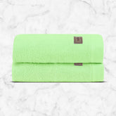 Spread Spain Bamboo Hand Towel 360 Gsm | Ultra Soft Absorbent & Quick Dry Towel For Daily Use, Gym, Pool, Travel, Sports & Yoga Set of 2 (Lime)
