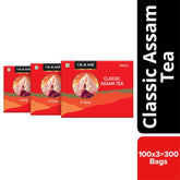 TE-A-ME Classic Assam Rise Tea - Pack Of 3 X 100 Tea Bags | Full-Bodied Taste, Rich & Bold Flavor
