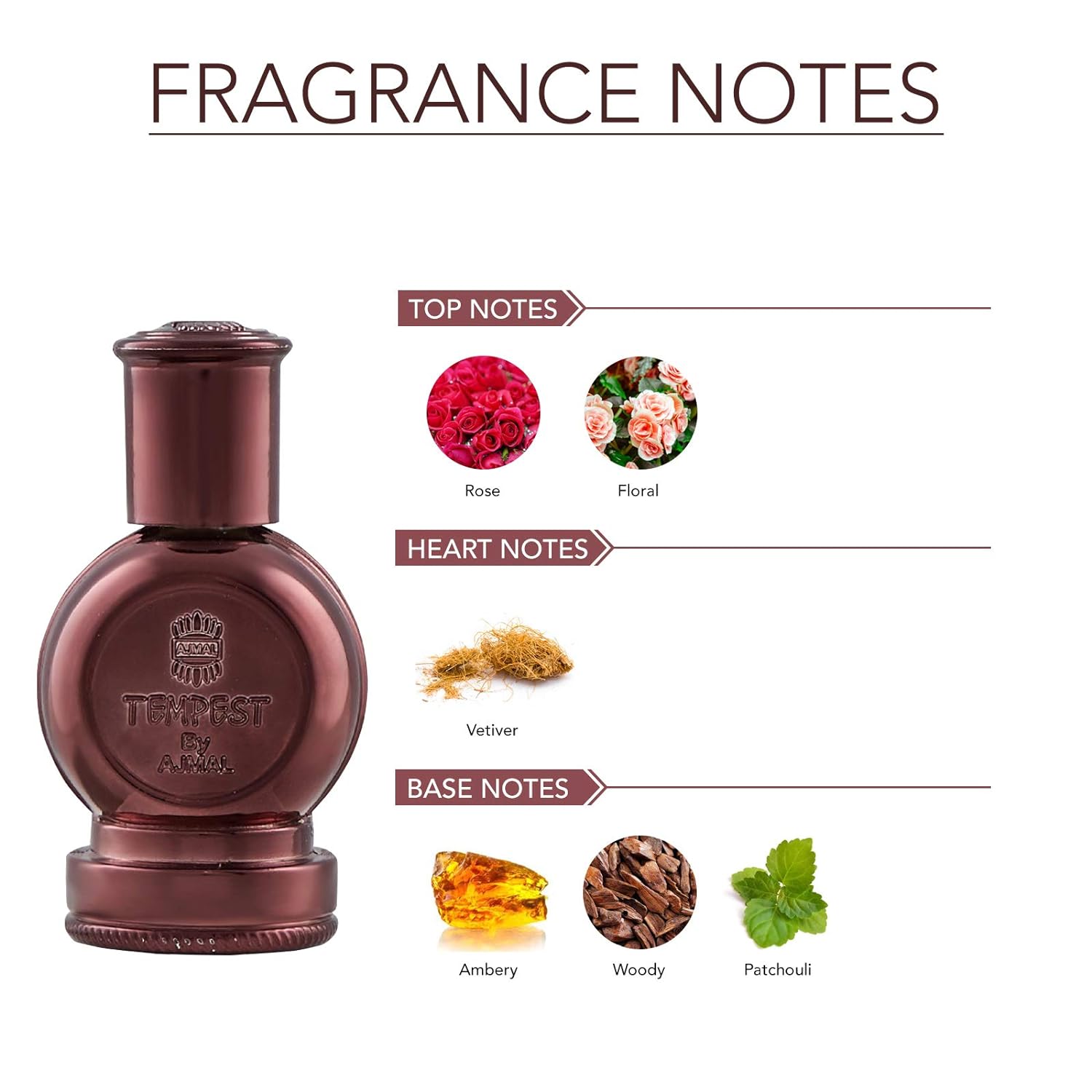 Ajmal Tempest & Mukhallat Al Wafa Cp Floral Attar 12ml 0.4 Fl.oz. Each Pack Of 2 |  For Unisex Ajmal Tempest & Mukhallat Al Wafa Cp Floral Attar 12ml 0.4 Fl.oz. Each Pack Of 2 |  For Unisex