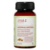 Jiva Ashwagandha Tablet 100% Ayurvedic Formulation Boosts Immunity & Energy Level, Strengthens Nervous System, Reduces Stress & Anxiety | 120 Tablets 200gm 0.4lbs