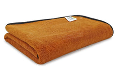 Softspun Microfiber Coral Bath Towel 221 Gsm | Ultra Absorbent Super Soft & Lightweight Quick Drying For Men & Women Daily Use Large Size Towel (Brown)