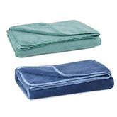 Urbanleaf Microfiber Large Bath Towel Quick Dry Super Absorbent Bath Towel | Towel For Bath, Travel, Gym, Beach, Pool & Yoga (Navy Blue & Green)