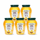 100% Natural Bilona-Churned Hallikar Cow Ghee By Anveshan | High In Vitamins A, D & Healthy Bilona Method Desi Ghee For Overall Health | 5 Litr (1 Litr * 5) 169.0 Ounce | Jar Pack