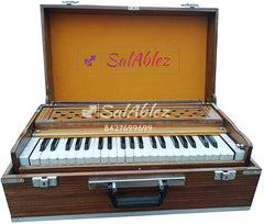 Musical Instrument Harmonium With Free Padded/Foam Bag - 42 Keys, 9 Stopper, 7 Bellow Folding, (Portable) Harmonium With Coupler, Two Quality Reeds (Base- Male), 3.5 Octave