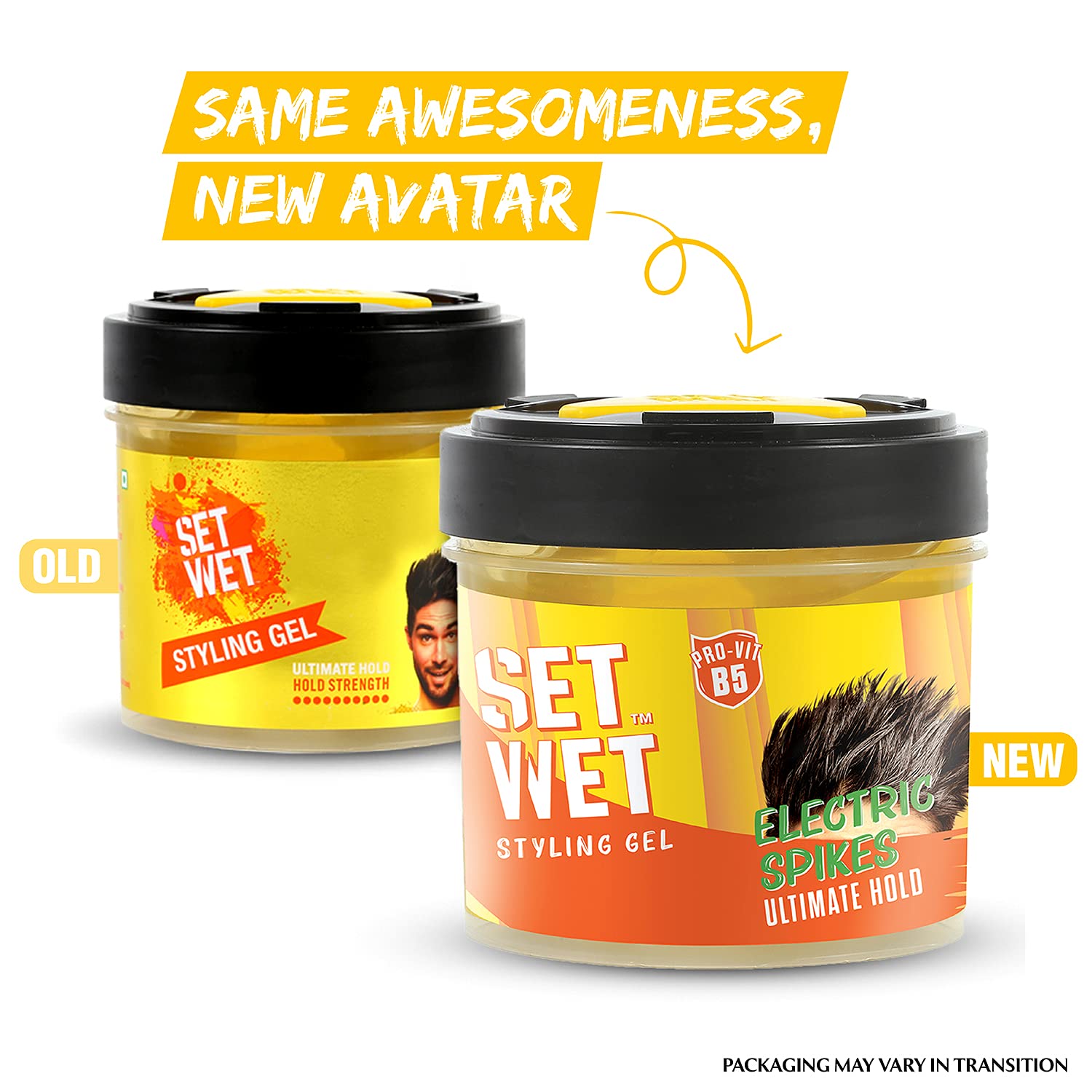 Set Wet Hair Gel Ultimate Hold , 250ml 8.4 Fl.oz. & Set Wet Daily Hair Styling Matte Wax , Matte Look , Flexible Hair & Restylable Anytime 60gm 2.1 Oz. Set Wet Hair Gel Ultimate Hold , 250ml 8.4 Fl.oz. & Set Wet Daily Hair Styling Matte Wax , Matte Look , Flexible Hair & Restylable Anytime 60gm 2.1 Oz.