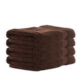 Fresh From Loom Luxury Edition Egyptian 100% Pure Cotton Bath Towel 2400 Gsm | High Water Heavy Soft Dual Stitched Bath Towel (Brown) - 4 Pcs