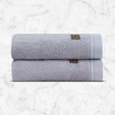 Spread Spain Bamboo Hand Towel 360 Gsm | Ultra Soft Absorbent & Quick Dry Towel For Daily Use, Gym, Pool, Travel, Sports & Yoga Set of 2 (Ash)