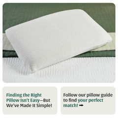 Ultra Thin Pillow For Sleeping, Orthopedic Cervical Pillow - Standard Size - 1.5 Inch | Ultra Slim Memory Foam Pillow | Slim Pillow For Neck & Shoulder Pain - Flat Pillow - Set Of 2