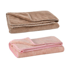Urbanleaf Microfiber Large Bath Towel Quick Dry Super Absorbent Bath Towel | Towel For Bath, Travel, Gym, Beach, Pool & Yoga (Brown & Peach)
