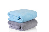 Sellsworld Microfiber Large Bath Towel | Quick Dry Super Absorbent Bath Towel For Men & Women | Towel For Bath, Travel, Gym, Beach, Pool & Yoga (Grey & Sky Blue)