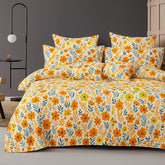 Microfiber Double Bedsheet King Size With 2 Large Size Pillow Covers | Size 108x108+9 Inches, Peach | Perfect For Daily Use, All-Season Use Or Gifting Bedsheet