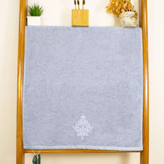 Rangoli 100% Bamboo Bath Towels 500 Gsm | Large Size Ultra Soft, Quick-Absorbent & Eco-Friendly Bath Towels - Grey