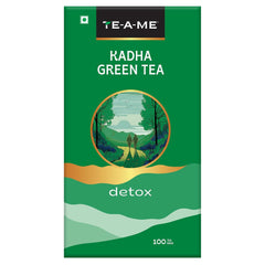 TE-A-ME Detox Kadha Green Tea - 100 Tea Bags | Reduces Weight Loss & Boosts Immunity - Contains Caffeine, Preservative Free